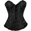 flintronic Donna Waist Cincher Bustier Boned Corset, Lingerie da Sposa Stringata Corsetto Disossato in Raso, Corsetto con Ossa in Plastica Top Bustier, Corsetti da Donna Cinchers Overbust Body-M