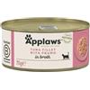 Applaws filetto di tonno e gamberetti in brodo 70gr