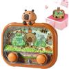 Genérico Giochi d'acqua portatili | Giocattolo da lancio a due pulsanti con design capibara, con luce LED a tema carpinball, gioco di pinball acquatico a mano, per bambini, ragazze, giovani, adulti, studenti