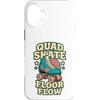 Jimbeels Custodia per iPhone 16 Plus Quad Skate Floor Flow Pista Roller