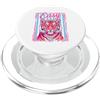 Regal Roar Designs Easy Fuchsia Tiger Queen Crown Grafica Moderna PopSockets PopGrip per MagSafe