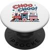 Choo Choo Train 4th of July Toddler Boy Choo Cute Train 4th Luglio Toddler Boy Bandiera Americana Patriottica PopSockets PopGrip Adesivo