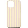 Y2K Retro Aesthetic Stripes Pattern Desi Custodia per iPhone 12 Pro Max Design estetico a righe vintage Y2K giallo burro rosa chiaro