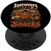 Accantoniera Labs Introvert Please Send Snacks Design Divertente PopSockets PopGrip Adesivo