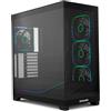 NOX XTREME PRODUCTS HUMMER Blade - Case PC Tower ATX/M-ATX/ITX, Vetro Temprato, 5 Ventole ARGB 140mm Preinstallate, Spazio per 8, Controller ARGB, USB 3.0 e USB-C, Nero