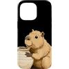 Pottery Capybara Outfit Custodia per iPhone 14 Pro Max Bel Potter Capybara Animal Look per gli amanti dell'hobby