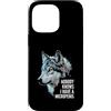 Alpha Wolf Meme Custodia per iPhone 14 Pro Max Micropene Divertente Uomini Inappropriati Rude Wolf Peinlich