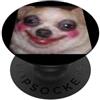 Dog Meme Fun Cute Humor Art (Chihuahua) Divertente Chihuahua Brutto Trucco Sfocato Meme PopSockets PopGrip Adesivo