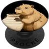 Pottery Capybara Outfit Bel Potter Capybara Animal Look per gli amanti dell'hobby PopSockets PopGrip Adesivo