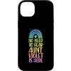 Matching Personalized First Name Merch f Custodia per iPhone 14 Plus Non c'è bisogno di temere che zia Violet sia qui Nome Rainbow