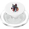 Great Dane Puppy Lover PS Grande Alano Colorato Splatter Art Acquerello Dipinto PopSockets PopGrip per MagSafe