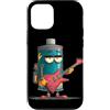 Rocking Battery Outfit Custodia per iPhone 12/12 Pro Batteria Grumpy con chitarra elettrica per un look a dondolo