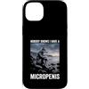 Alpha Wolf Meme Custodia per iPhone 14 Plus Micropene Divertente Uomini Inappropriati Rude Wolf Peinlich