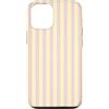 Y2K Retro Aesthetic Stripes Pattern Desi Custodia per iPhone 12/12 Pro Design estetico a righe vintage Y2K giallo burro rosa chiaro