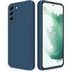 Robashi Custodia compatibile con Samsung Galaxy s22 5G, custodia in silicone liquido, custodia per cellulare di protezione integrale, resistente ai graffi blu