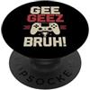 GGWP Controller PC Video Gamer Girls Kid Gee Geez Bruh GG Gaming Vincitore Gamer Uomini Ragazzi Bambino Divertente PopSockets PopGrip Adesivo