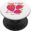 Divine Harvest Designs Scelto a mano da God John 15:16 Strawberry Faith PopSockets PopGrip Adesivo