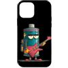 Rocking Battery Outfit Custodia per iPhone 12 mini Batteria Grumpy con chitarra elettrica per un look a dondolo