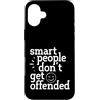 Smart People Funny Sarcastic Humor Gift Custodia per iPhone 16 Plus Sarcastico Dire Sarcasmo Le persone intelligenti non si offendono