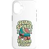 Jimbeels Custodia per iPhone 16 Quad Skate Floor Flow Pista Roller