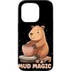 Pottery Capybara Outfit Custodia per iPhone 15 Pro Carino Capybara ama Potter Costume per hobby e animali