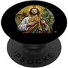 San Judas Tadeo Saint Jude Thaddeus Christian Bible Verse Catholic Sayings Mexican Religious PopSockets PopGrip Adesivo