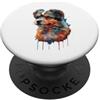 Maltipoo Puppy Lover PS Maltipoo Colorato Splatter Art Acquerello dipinto PopSockets PopGrip Adesivo