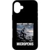 Alpha Wolf Meme Custodia per iPhone 16 Plus Micropene Divertente Uomini Inappropriati Rude Wolf Peinlich
