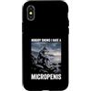 Alpha Wolf Meme Custodia per iPhone X/XS Micropene Divertente Uomini Inappropriati Rude Wolf Peinlich