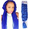 Ser Mulher Extension Capelli per Treccine 100% Kanekalon Afrelle, 165 gr - Hair Extension Professionali, IDEALI per Styling Afro, Dreads, Braids, Volume Naturale, 205 cm, ULTRA BRAID (Blu)