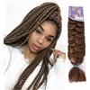 Ser Mulher Extension Capelli per Treccine 100% Kanekalon Afrelle, 165 gr - Hair Extension Professionali, IDEALI per Styling Afro, Dreads, Braids, Volume Naturale, 205 cm, ULTRA BRAID (Gold Blonde)