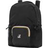 K-Way Le Vrai 4.0 Michel Zaino, Nero Pure, Nylon Ripstop Impermeabile, 42 x 32 x 14 cm