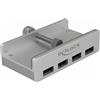 Delock Hub esterno USB 3.0 a 4 porte Delock con vite di bloccaggio