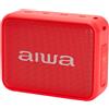 Aiwa BS-200RD altoparlante Bluetooth rosso TWS radio FM IPX6 altoparlante basso 6W RMS