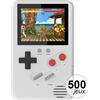 TechKidz, console portatile slim con 500 giochi, bianca