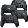 CSL Controller CSL 4x, gamepad, wireless per PS4 e PC, set di 4, doppia vibrazione, touchpad, altoparlante, controller PlayStation 4