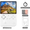 OEM Console di gioco portatile, schermo IPS da 4,0 pollici, sistema operativo Linux, bianca, 64 GB, 5.000 giochi, solo console di gioco