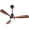 OEM Ventilatore da soffitto, 48 pollici, telecomando, marrone, 30 W, 220 V