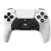 Wigento Controller di gioco wireless per PS5 con giroscopio a effetto Hall e doppia vibrazione, bianco