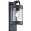 Trio Leuchten 204160142 - Lampada da parete per esterni Sambesi, in alluminio pressofuso nero opaco, acrilico trasparente, non inclusa 1 x E27.