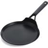 KitchenAid Classic Forged Aluminium Padella Crepes in Alluminio duro anodizzato, Senza PFAS, Ceramica antiaderente, 24 cm, Adatte a Tutti i Tipi di Fornelli, Induzione, Forno e Lavastoviglie, Nero
