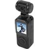 Hamwesh Action Camera, Obiettivo con Rotazione di 270° Videocamera per Vlogging con Doppio Obiettivo 4K Fotocamera Portatile Grandangolare da 130° con APP WiFi Registrazione in Loop per Sport di