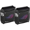ASUS Sistema Mesh WiFi 6 Asus ROG Rapture GT6 Tri-band - Kit 2 Nodi Gaming Nero