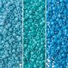 Miyuki Delica Seed Beads Bundle: Dimensione 11/0, turchese opaco Duracoat Palette Collection DB2128, DB2130, DB2133
