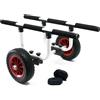 WilTec TTCarrello in alluminio per trasporto kayak e canoe Ruote in PU Ø 22 cm Max 90 k