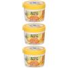 Garnier Maschera Nutriente Fructis Hair Food, disciplinante 3in1 con formula vegana per capelli secchi, Banana, 390 ml 3x390