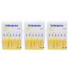 Interprox Mini 6 Scovolini Gialli Anti-Placca e Anti-Carie per spazi interdentali piccoli-medi (PHD 14) 3x6 Pc Spazzolino da denti