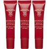 Apivita Beevine Elixir Crema Contorno occhi e labbra antirughe anti-age per occhiaie borse 3x15 ml