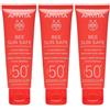 APIVITA Bee Sun Safe Crema Viso Lenitiva Hydra Sensitive Pelli Sensibili SPF50+ 3x50 ml solare