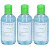 BIODERMA Sebium H2O acqua micellare struccante pelle mista grassa 3x250 ml Lozione viso